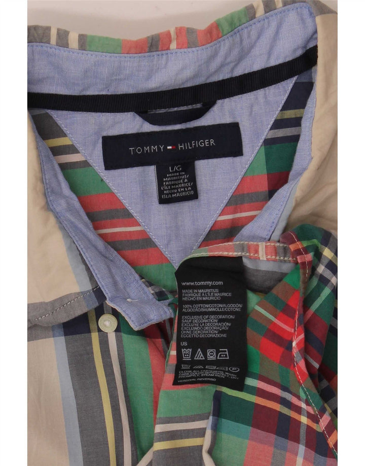 Tommy Hilfiger Herrenhemd, groß, mehrfarbig, kariert, Baumwolle