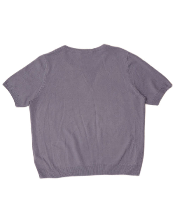 Marks & Spencer Damen-Pullover mit U-Boot-Ausschnitt, Gr. 14, Blau