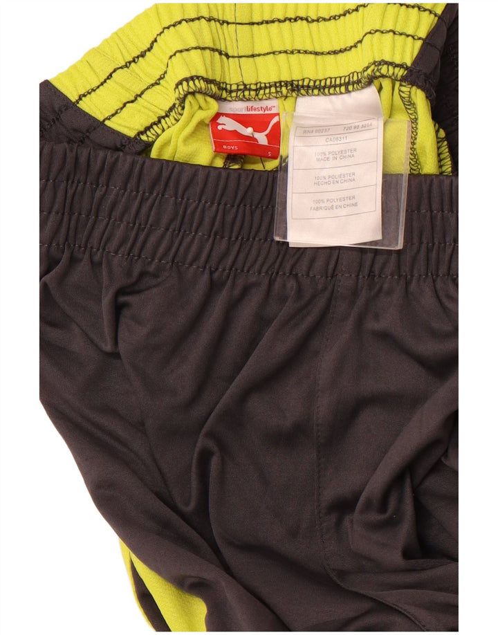 PUMA Sportshorts für Jungen, 7–8 Jahre, Größe S, Grau, Colourblock-Polyester
