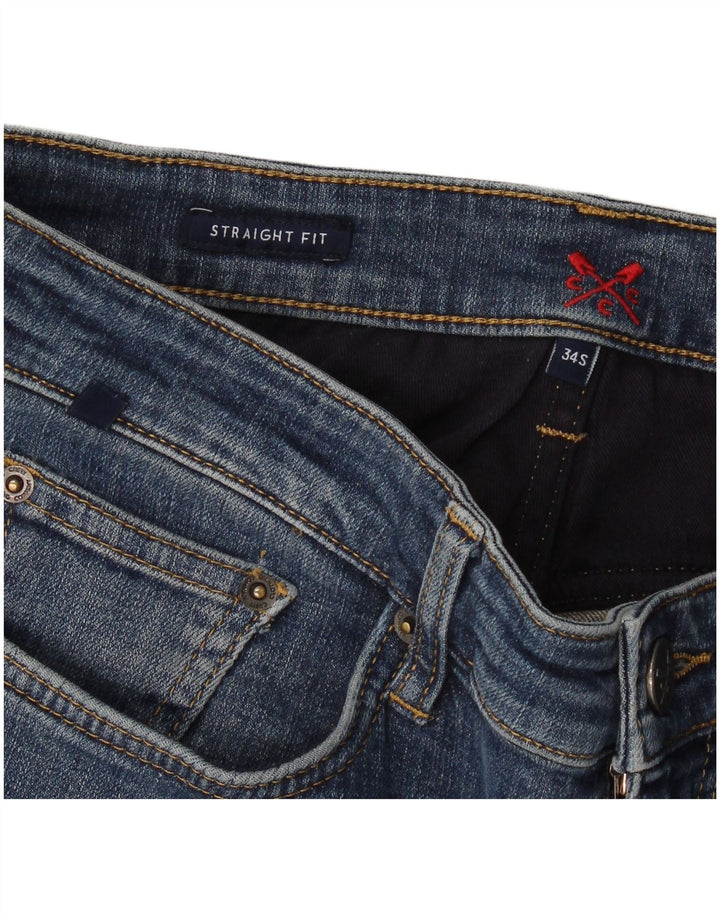 Crew Clothing Damen Straight Jeans W34 L29 Blau