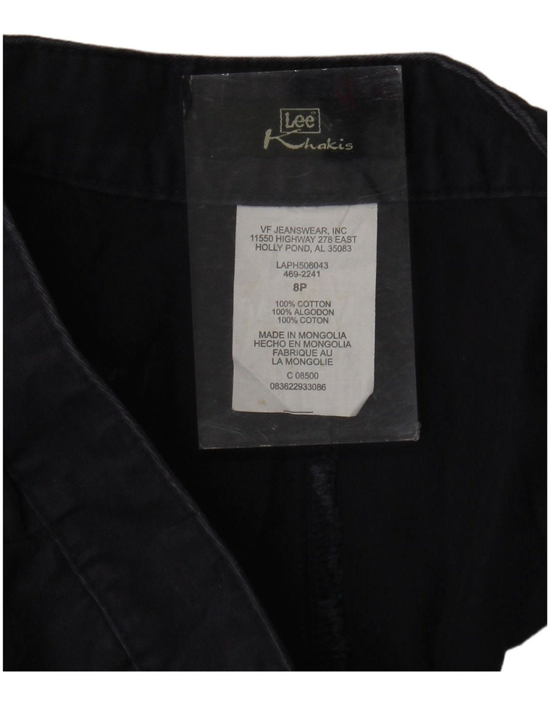 Lee Damen Khakis Straight Suit Hose US 8 Medium W30 L28 Marineblau