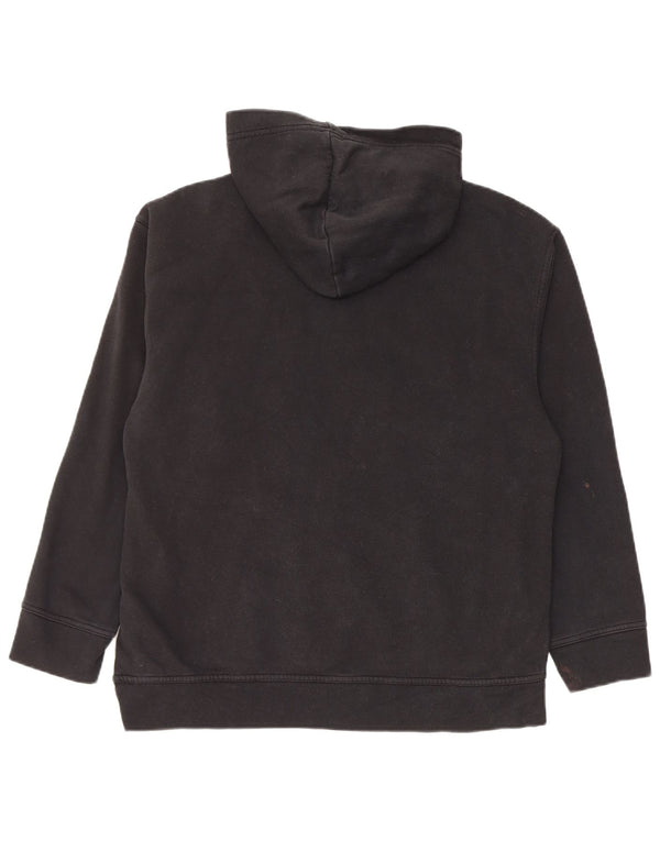 Gap Jungen-Pullover mit grafischem Kapuzenpullover, 14–15 Jahre, 2XL, schwarze Baumwolle