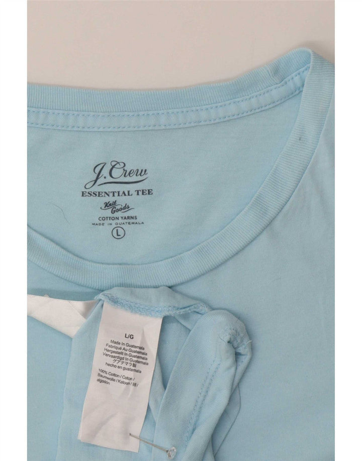 J. Crew Herren T-Shirt Top Large Blau Baumwolle