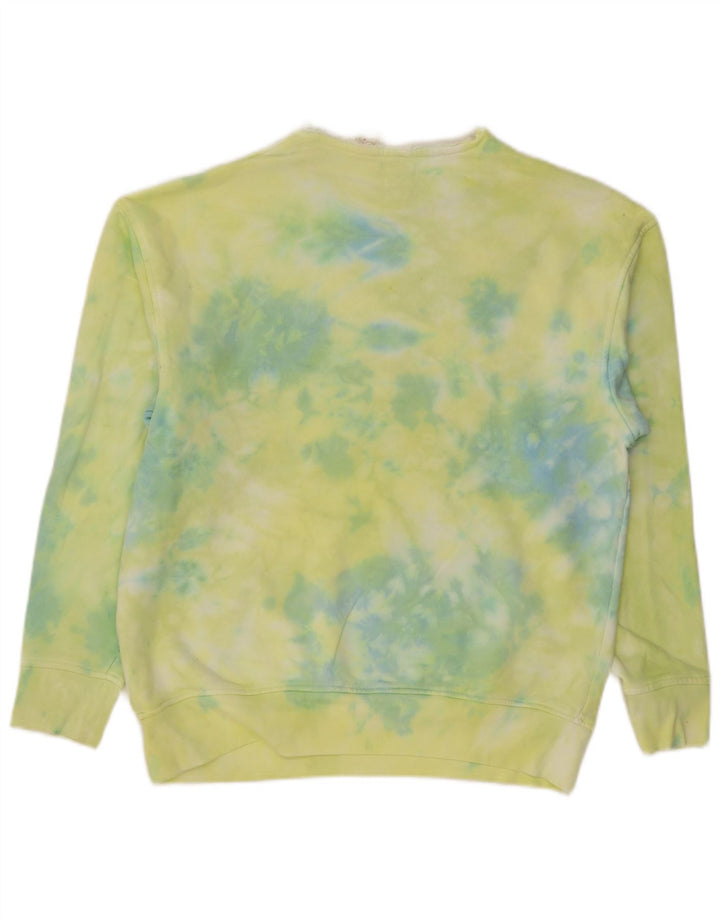Levi's Herren-Sweatshirt mit entspanntem Grafikmuster, mittelgrüne Batik-Baumwolle