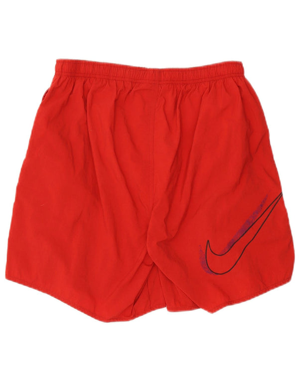 Nike Herren Sportshorts UK 34/36 Großes rotes Nylon