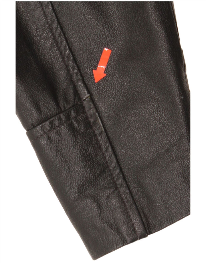 4 You Herren Lederjacke UK 38 Mittelschwarzes Leder