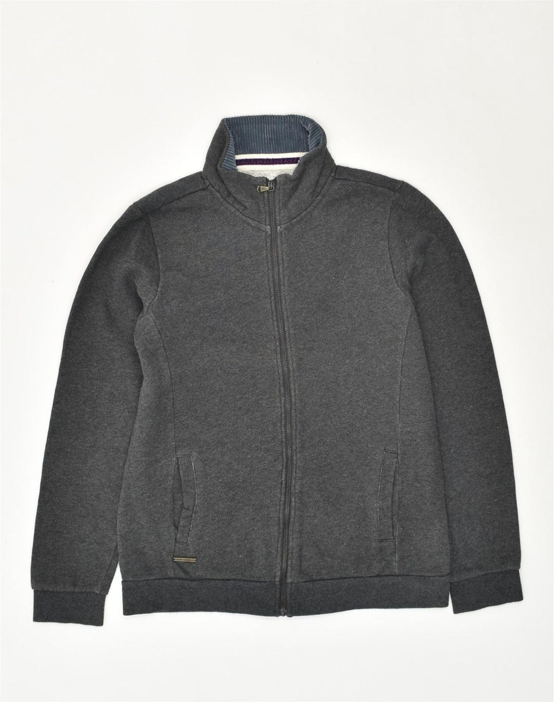 CREW CLOTHING Womens Tracksuit Top Jacket UK 8 Small  Grey Cotton | Vintage Crew Clothing | Thrift | Second-Hand Crew Clothing | Used Clothing | Messina Hembry 