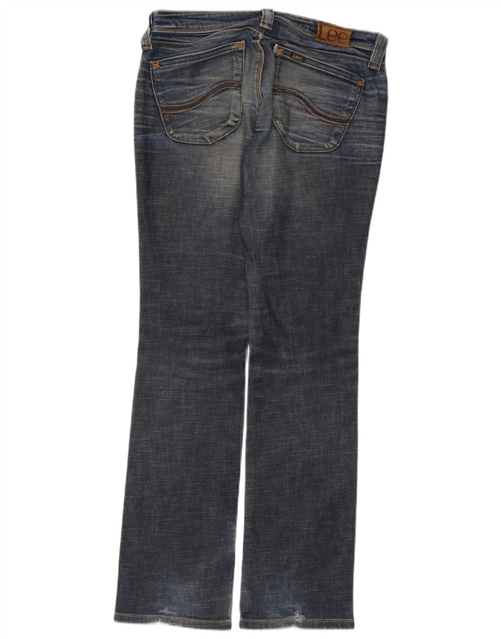 LEE Damen Maddox Straight Jeans W31 L33 Blaue Baumwolle