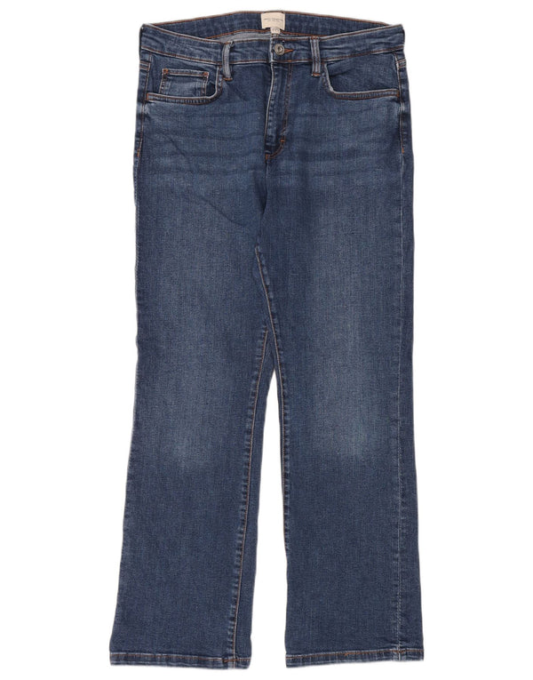 French Connection Damen Straight Jeans UK 12 Medium W32 L30 Blau