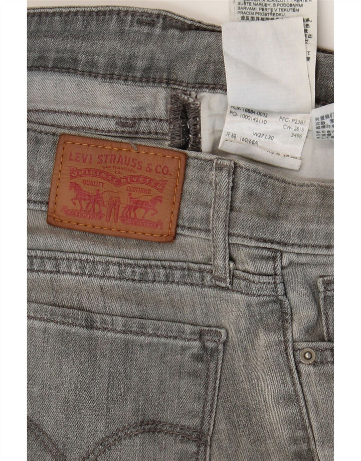LEVI'S Womens 712 Slim Jeans W27 L30 Grey Cotton Vintage Levi's and Second-Hand Levi's from Messina Hembry 