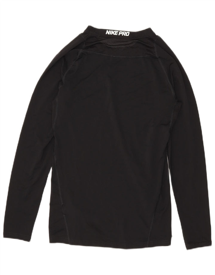 Nike Herren Dri Fit Graphic Top Langarm Small Schwarz Polyester