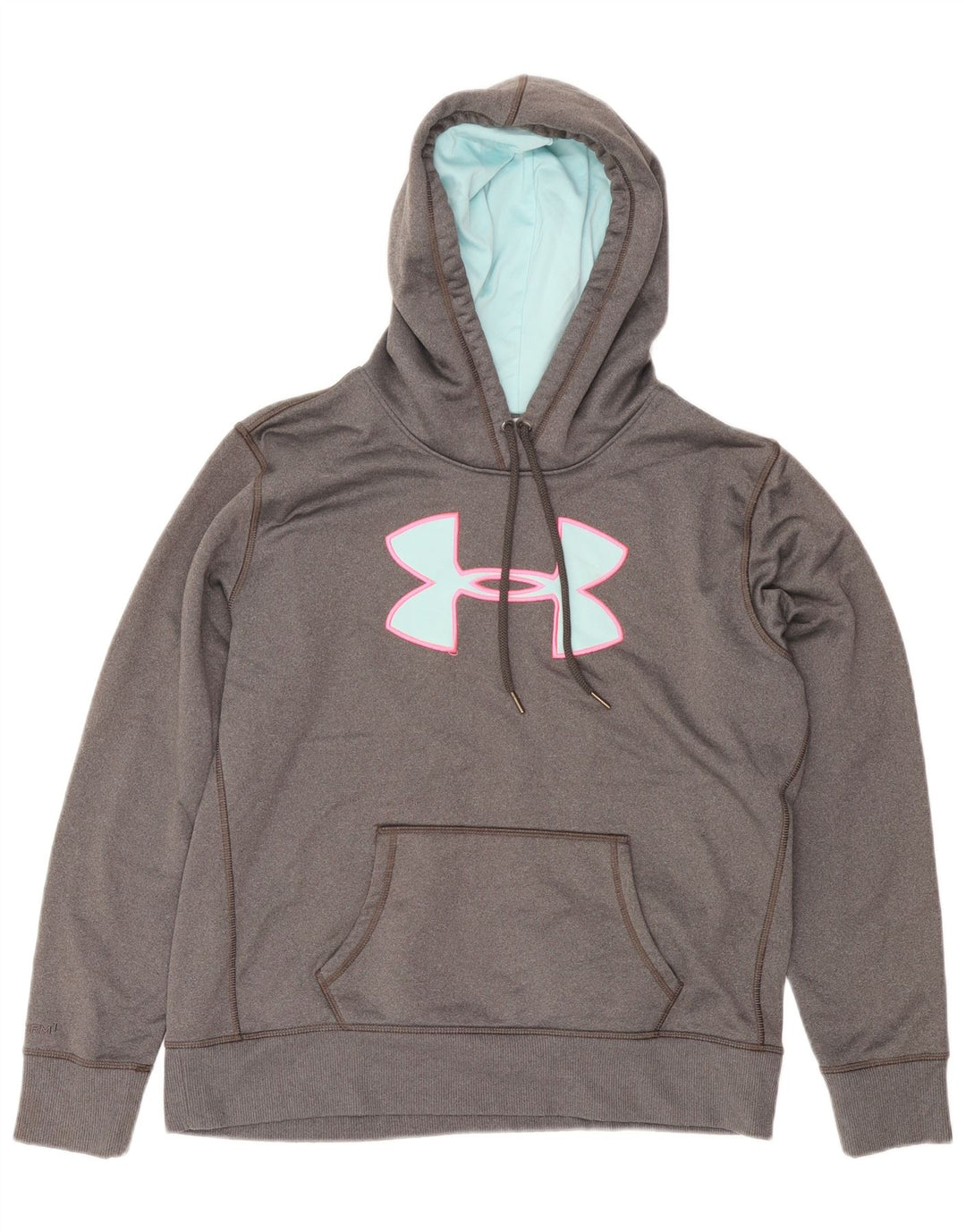 UNDER ARMOUR Damen Graphic Hoodie Pullover UK 16 Large Grau
