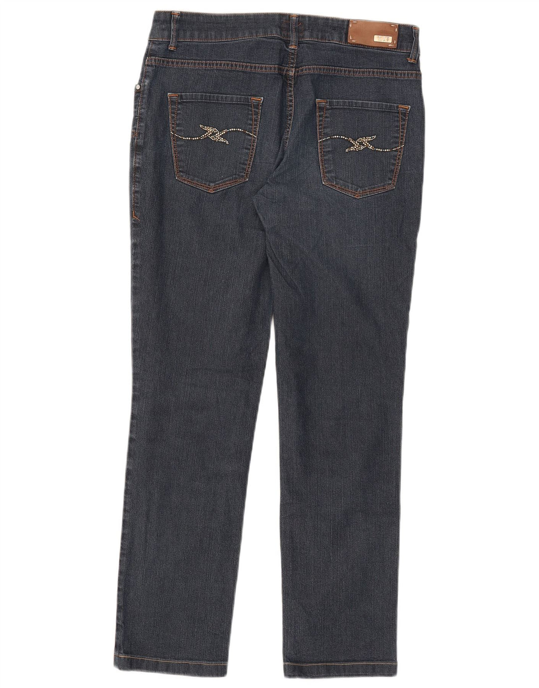 Trussardi Damen Slim Jeans W28 L28 Blaue Baumwolle