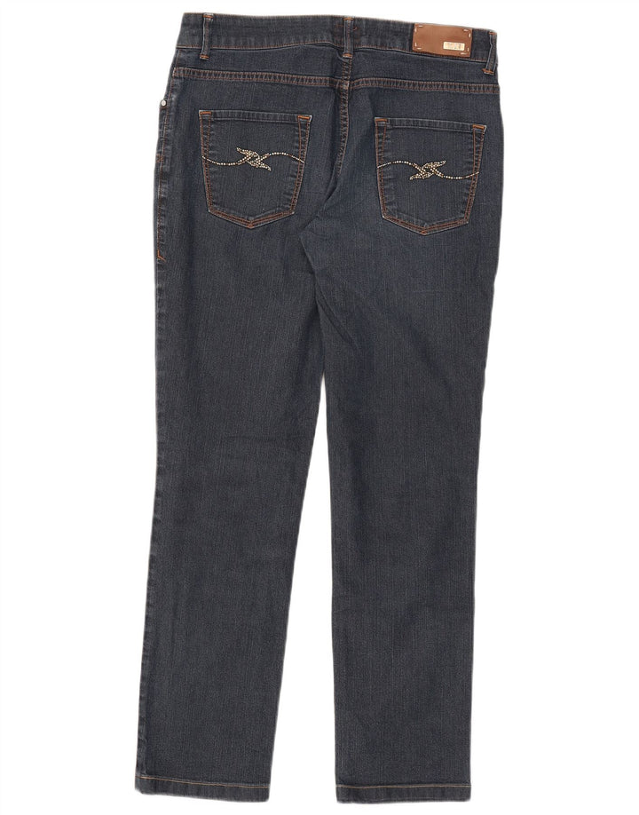 Trussardi Damen Slim Jeans W28 L28 Blaue Baumwolle