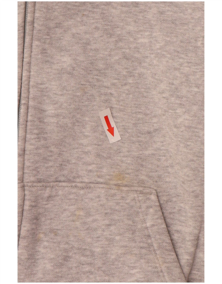 Puma Damen-Trainingsanzug-Top-Jacke, UK 14, große graue Baumwolle