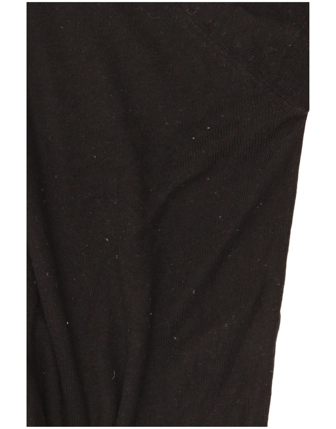 Zara Damen Crop Crew Neck Pullover Pullover UK 14 Mittelschwarze Viskose