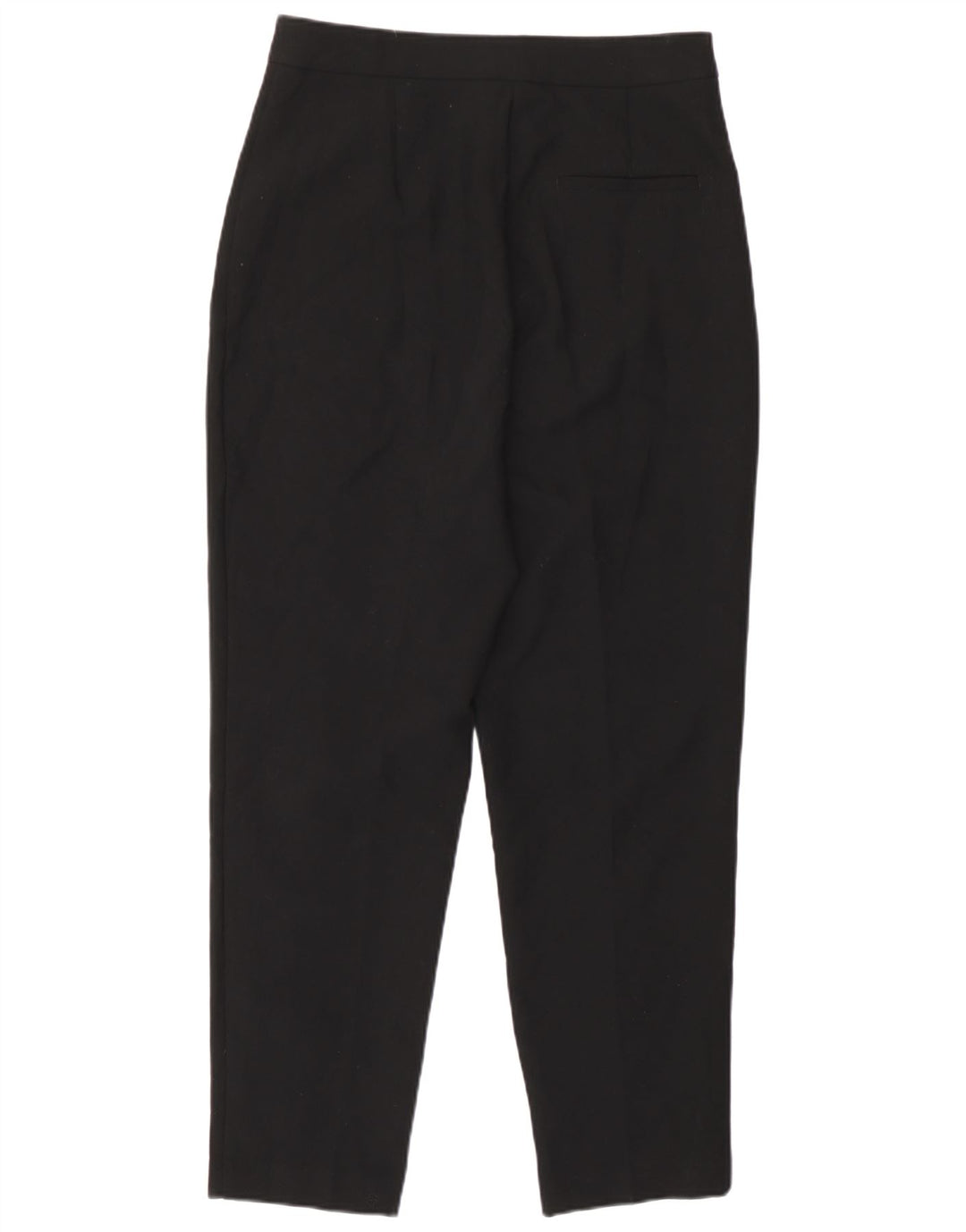 Zara Damen Tapered Crop Hose Medium W28 L23 Schwarz Polyester