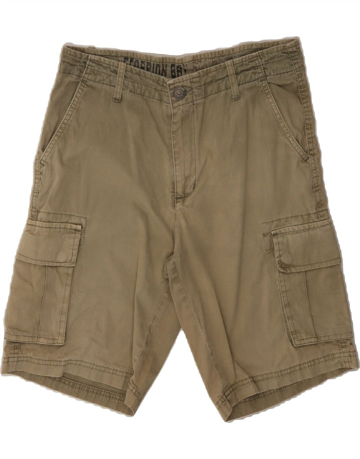 SCORPION BAY Mens Cargo Shorts W30 Medium  Brown Cotton Vintage Scorpion Bay and Second-Hand Scorpion Bay from Messina Hembry 
