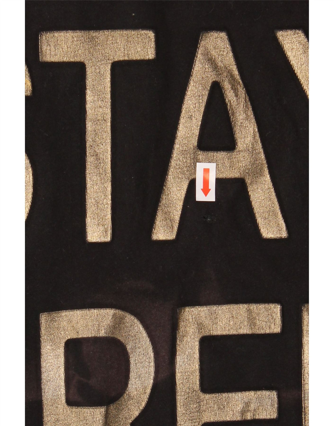 Trussardi Jeans Damen Grafik-T-Shirt-Oberteil UK 14 Medium Schwarz