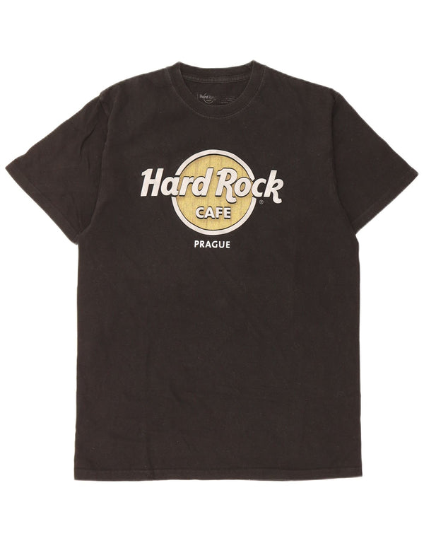 Hard Rock Cafe Mens Prague Graphic T-Shirt Top Small Black Cotton