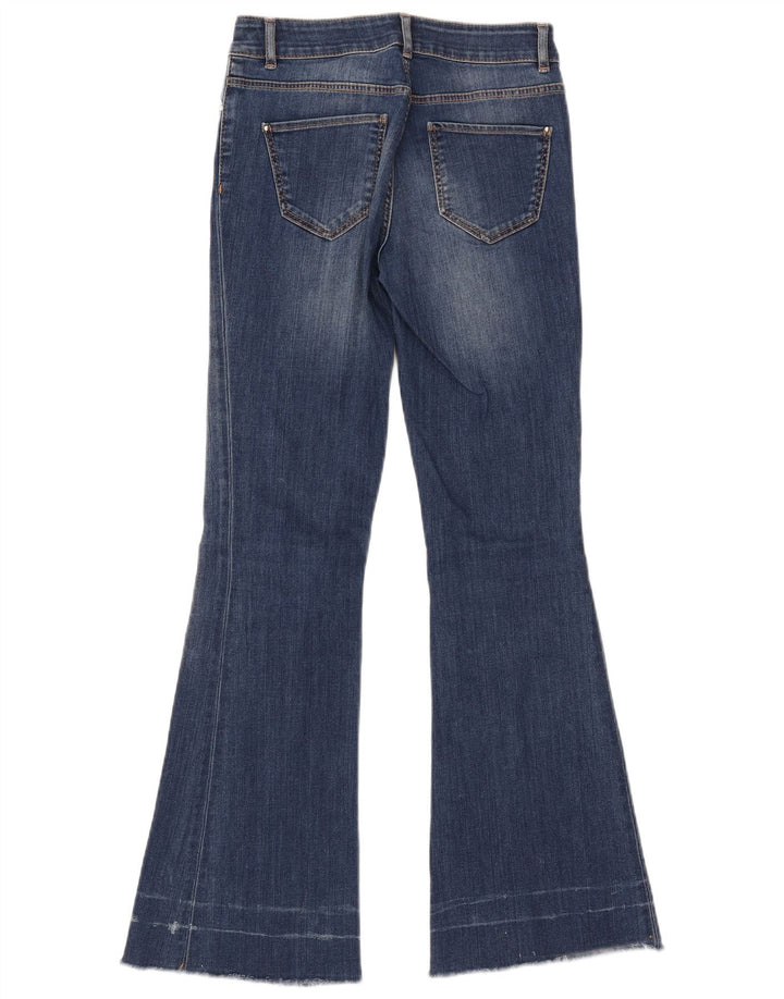 Massimo Dutti Damen Schlagjeans W27 L30 Blau