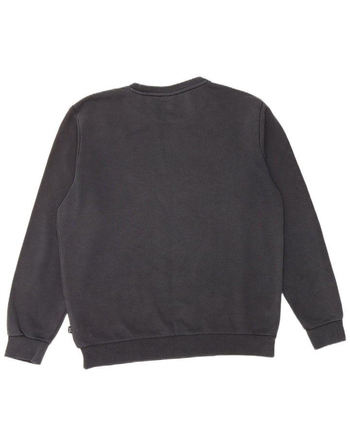 Puma Herren Grafik-Sweatshirt-Pullover aus mittelschwarzer Baumwolle