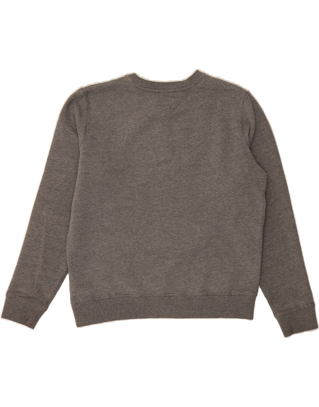 TOMMY HILFIGER Womens Graphic Sweatshirt Jumper UK 14 Medium Grey Cotton Vintage Tommy Hilfiger and Second-Hand Tommy Hilfiger from Messina Hembry 