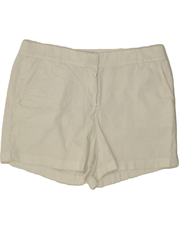 J. CREW Womens Chino Shorts US 10 Large W32  White Cotton Vintage J. Crew and Second-Hand J. Crew from Messina Hembry 