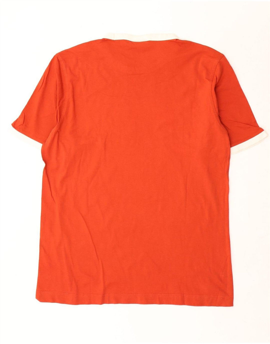 Puma Herren Grafik-T-Shirt Top Large Orange Baumwolle