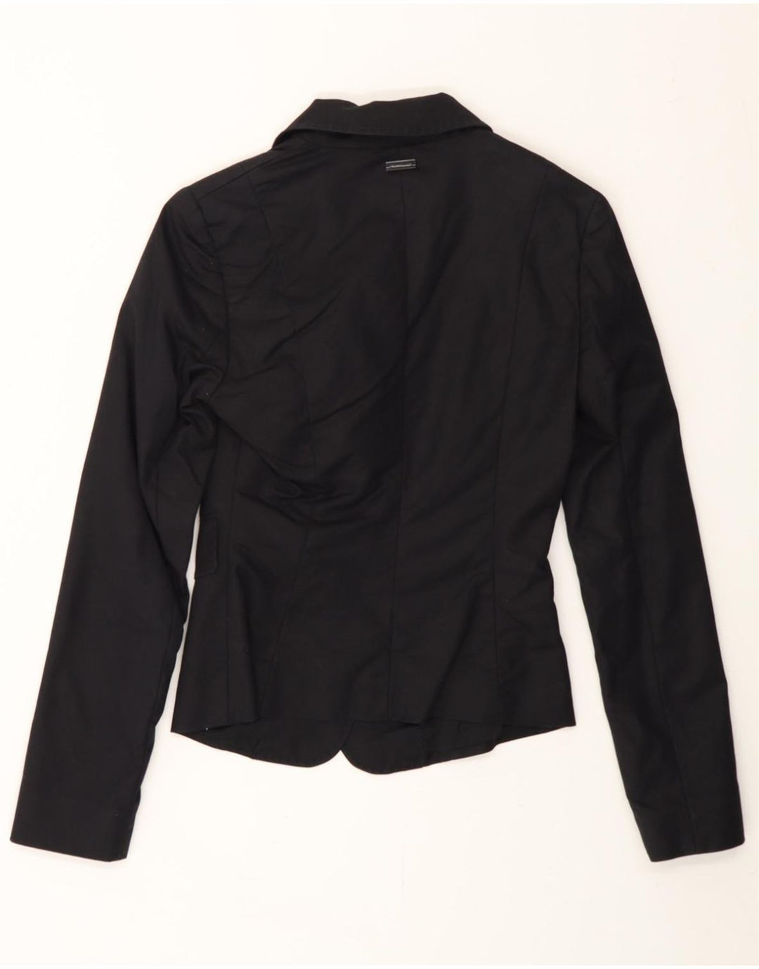 PENNY BLACK Damen 2-Knopf-Blazerjacke UK 6 XS Schwarze Baumwolle