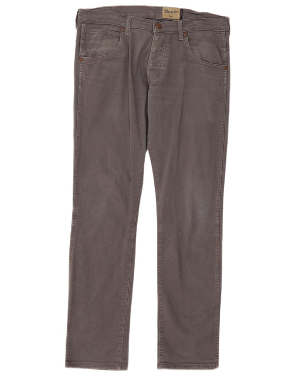 Wrangler Herren Spencer Slim Straight Jeans W32 L32 Graue Baumwolle