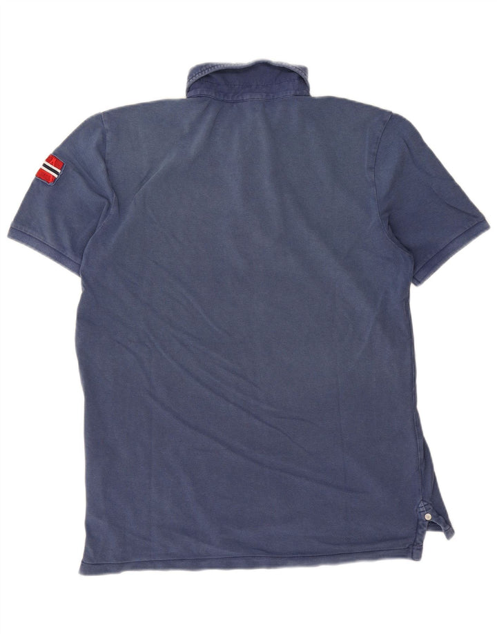 Napapijri Herren-Poloshirt, klein, marineblau, Baumwolle