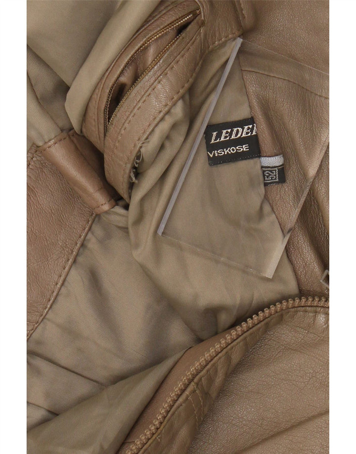 VINTAGE Herren Lederjacke UK 38 Mittelbraunes Leder