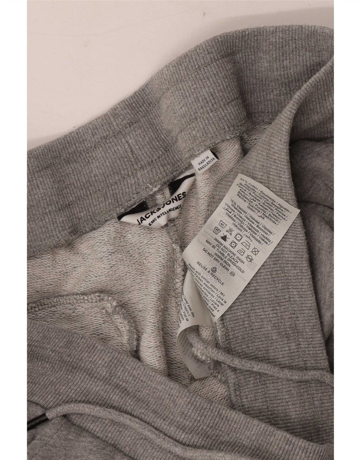 Jack & Jones Herren-Trainingshose, Jogginghose, mittelgrau gefleckte Baumwolle