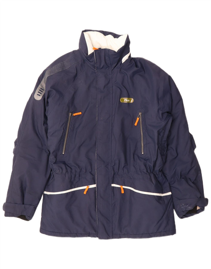 Fila Herren-Skijacke, großes marineblaues Polyester
