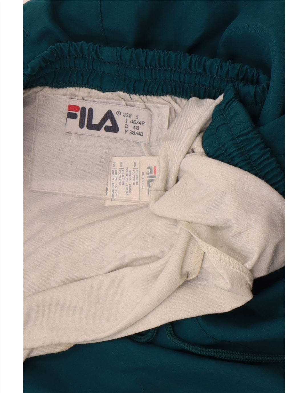 Fila Herren Sportshorts Small Grün Polyester