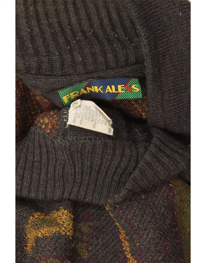 Frank Alexs Herren-Cardigan-Pullover IT 56 2XL Mehrfarbig Geometrisch