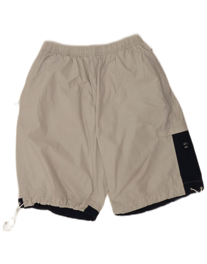 Nike Herren Dri Fit Cargo Sport Shorts Mittelgraues Colourblock-Polyester