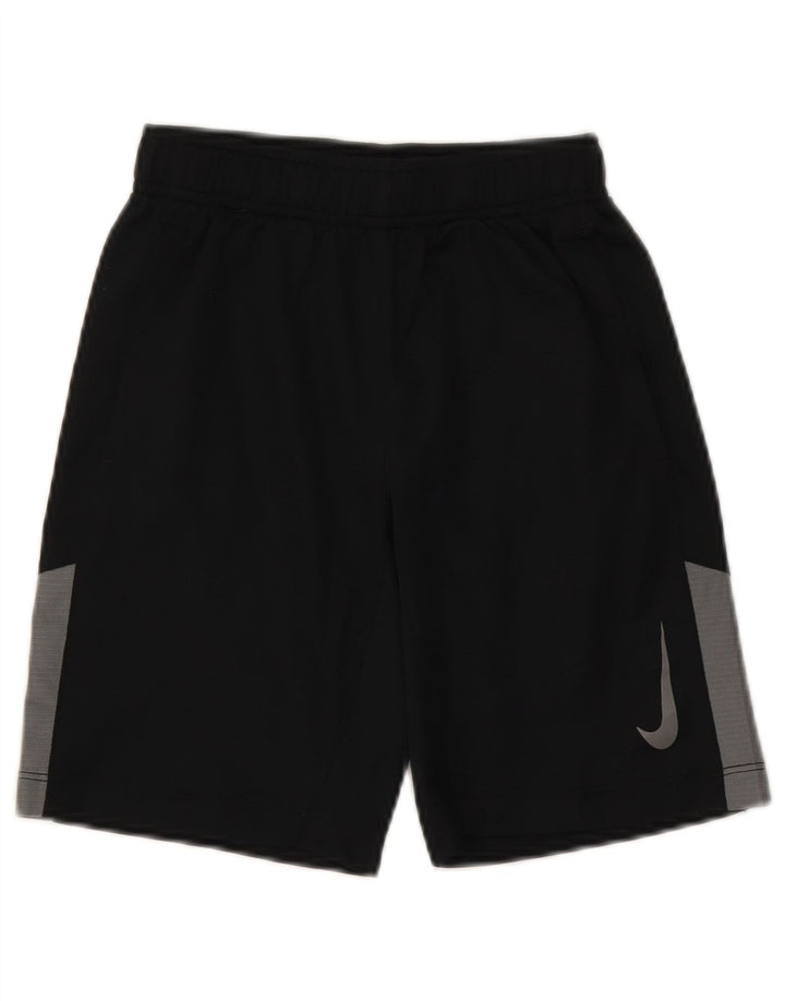 Nike Dri Fit Sportshorts für Jungen, 8–9 Jahre, Größe S, Schwarz, Colourblock-Polyester