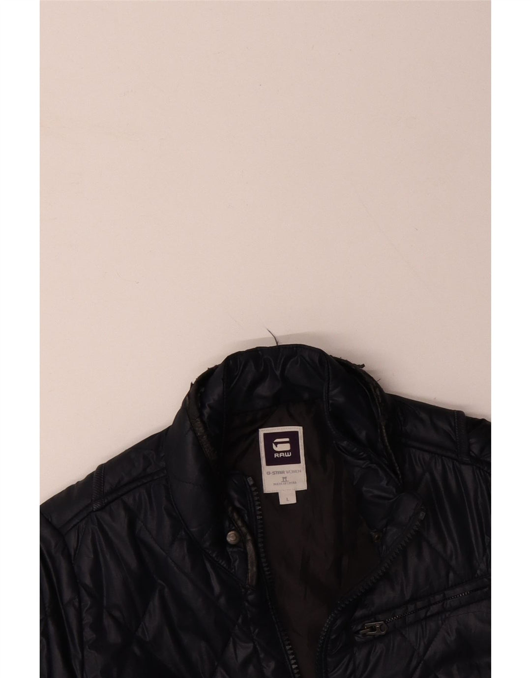 G-STAR Damen Steppjacke UK 16 Large Marineblau Polyester