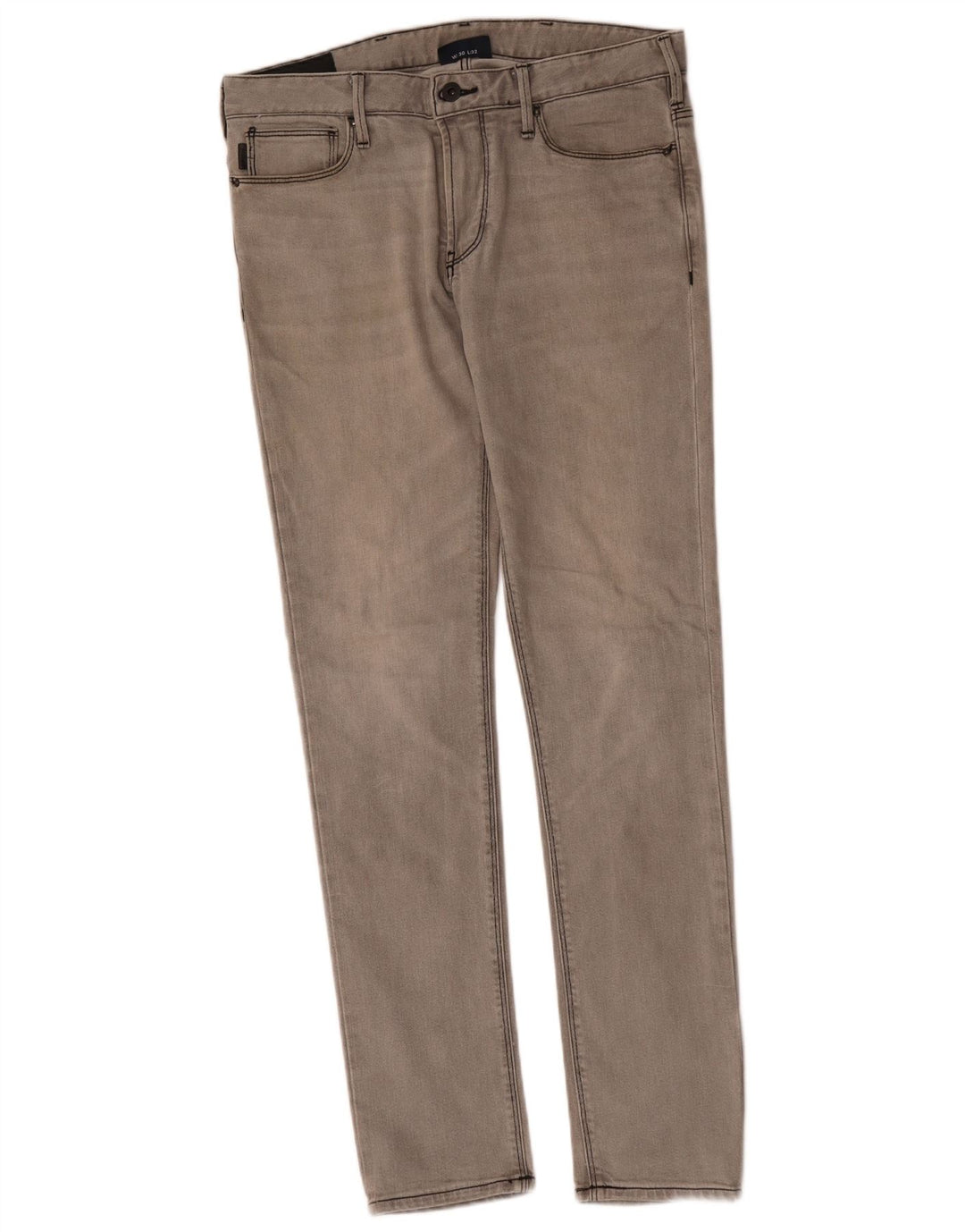 Armani Herren Skinny Jeans W30 L32 Graue Baumwolle