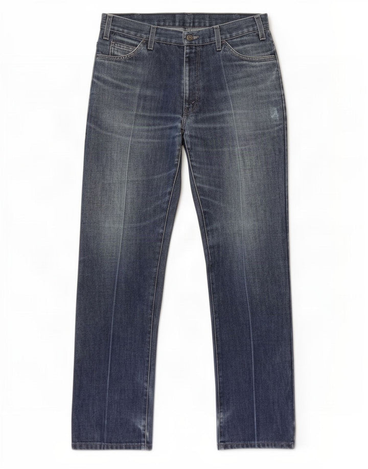 Levi's Herren Distressed Straight Jeans W33 L34 Blaue Baumwolle