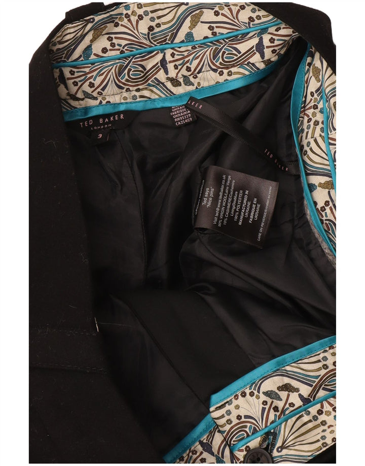 Ted Baker Freizeitshorts für Damen, Größe 3, Mittel, W34, Schwarz, Polyester