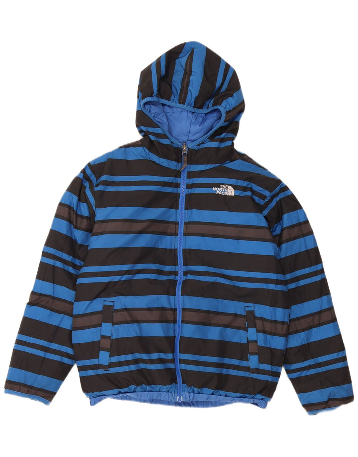 The North Face Wendbare wattierte Jacke mit Kapuze für Jungen, 12–13 Jahre, Größe L, Blau