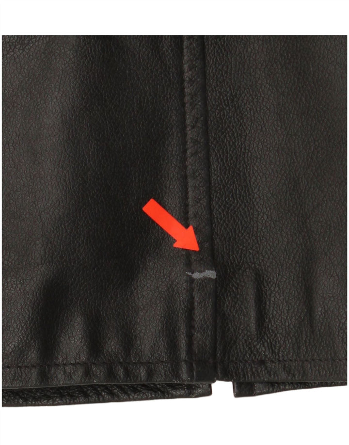 4 You Herren Lederjacke UK 38 Mittelschwarzes Leder