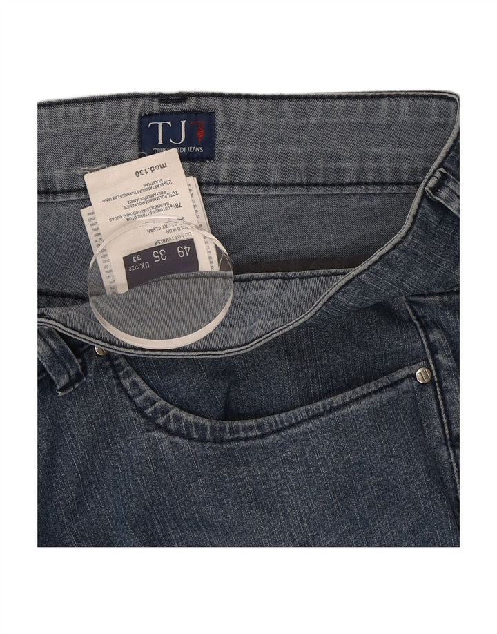 TRUSSARDI Womens Slim Jeans W33 L27 Blue Cotton
