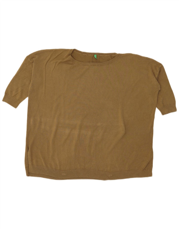 Benetton Damen Blusenoberteil UK 20 2XL Khaki