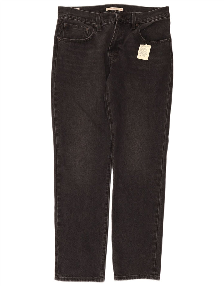 Levi's Damen Middy Straight Jeans W31 L31 Graue Baumwolle
