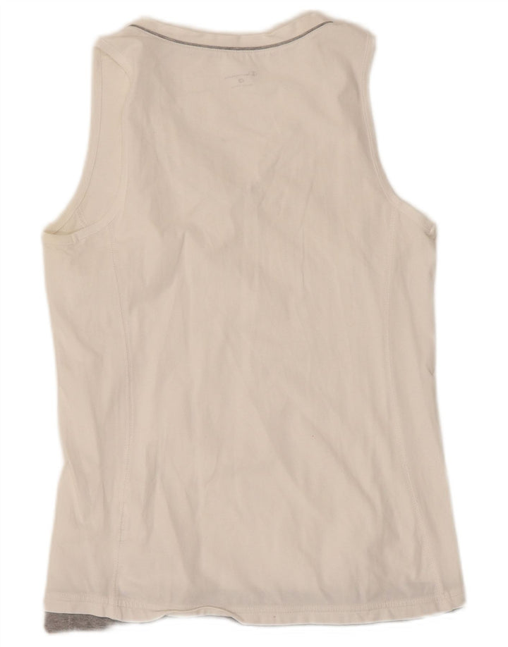 Champion Damen-Trägershirt UK 12 Mittelweiß Farbblock
