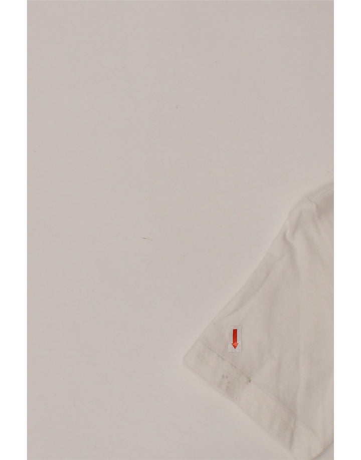 PUMA Jungen T-Shirt mit Grafik, 9–10 Jahre, weiße Baumwolle